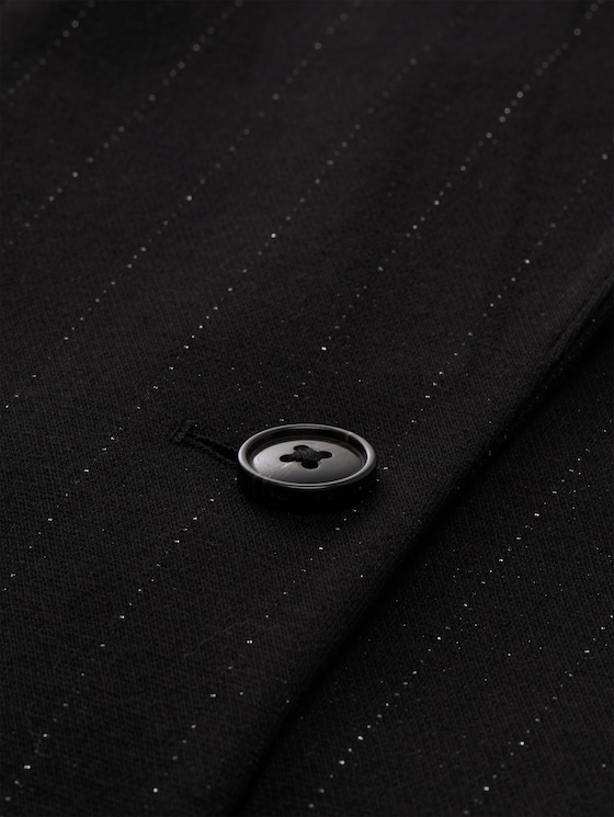 Loose fit blazer with glitter effect - pinstripe with lurex