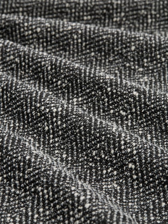 Regular fit bouclé jacket - salt pepper boucle structure