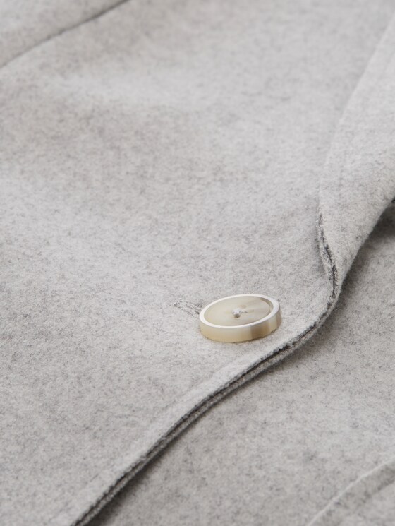 Slim fit blazer in melange look - medium silver grey melange