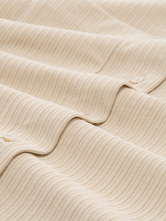 Loose fit corduroy blouse - sand stone beige