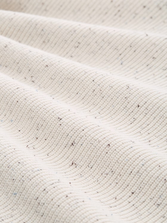 Snood Knitted jumper in a melange look - offwhite melange neps
