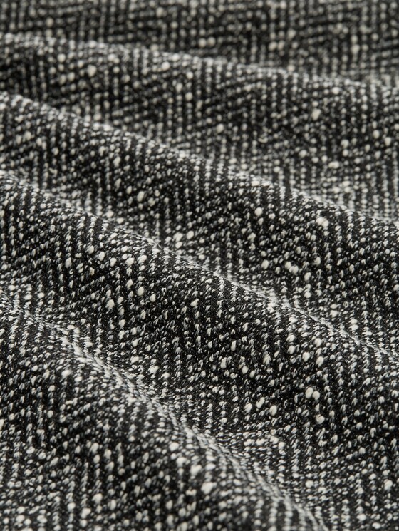 Bouclé dress with bow detail - salt pepper boucle structure