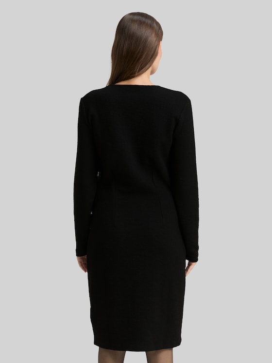 Dress with glitter effect - deep black