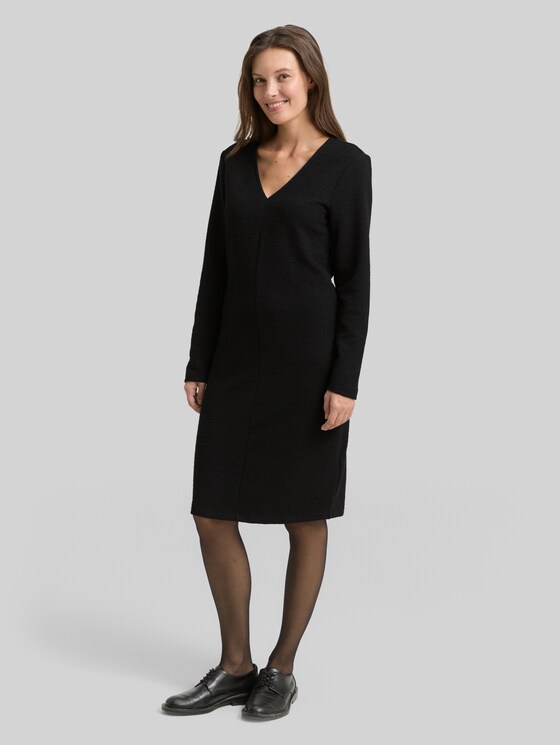 Dress with glitter effect - deep black