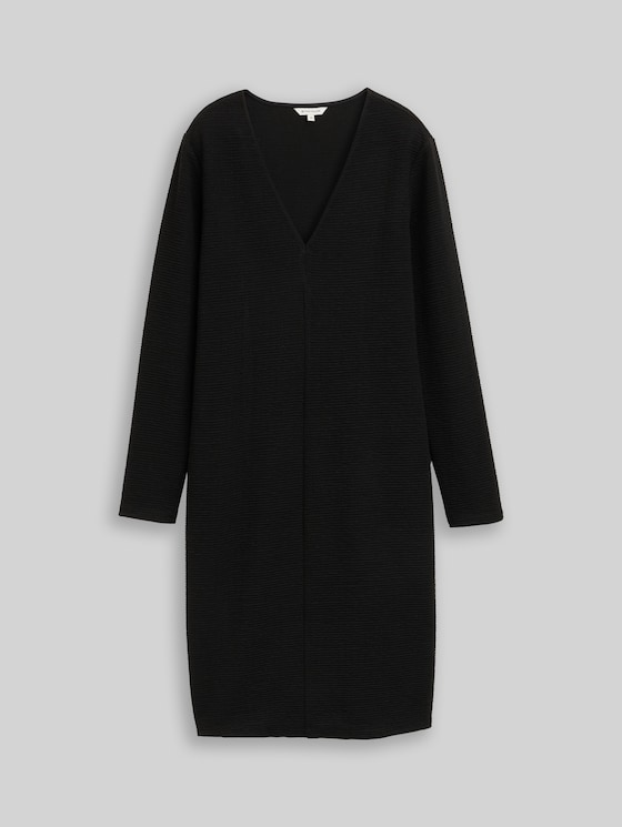 Dress with glitter effect - deep black