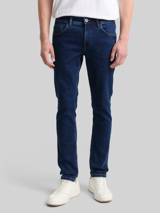 TTTROY slim jeans with stretch - Clean Mid Stone Blue Denim