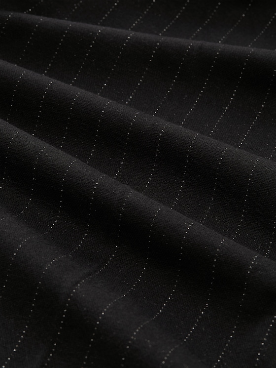 TTLEA WIDE trousers with glitter effect - pinstripe with lurex