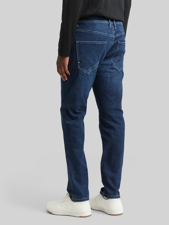 TTBRYDEN TAPERED jeans with stretch - mid stone bright blue denim