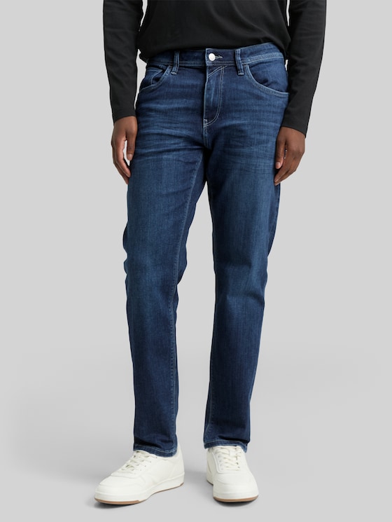 TTBRYDEN TAPERED jeans with stretch - mid stone bright blue denim