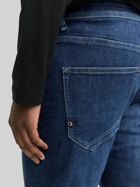 TTBRYDEN TAPERED jeans with stretch - mid stone bright blue denim