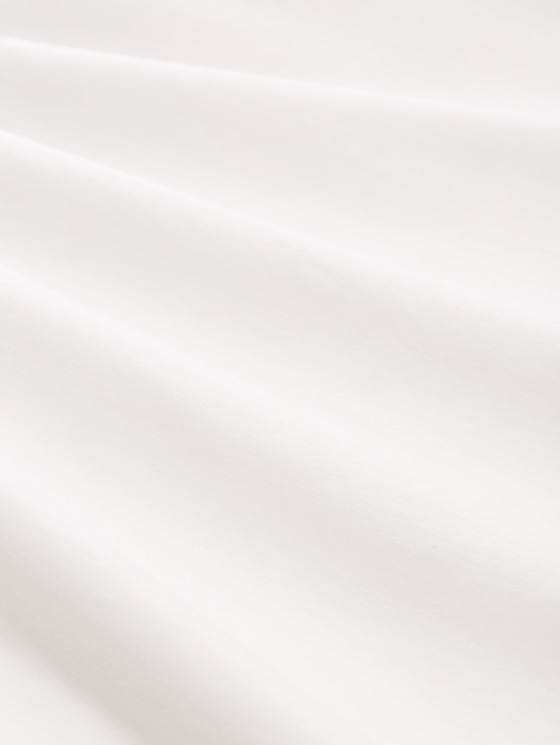 Slim fit long-sleeved shirt with glitter logo - Whisper White