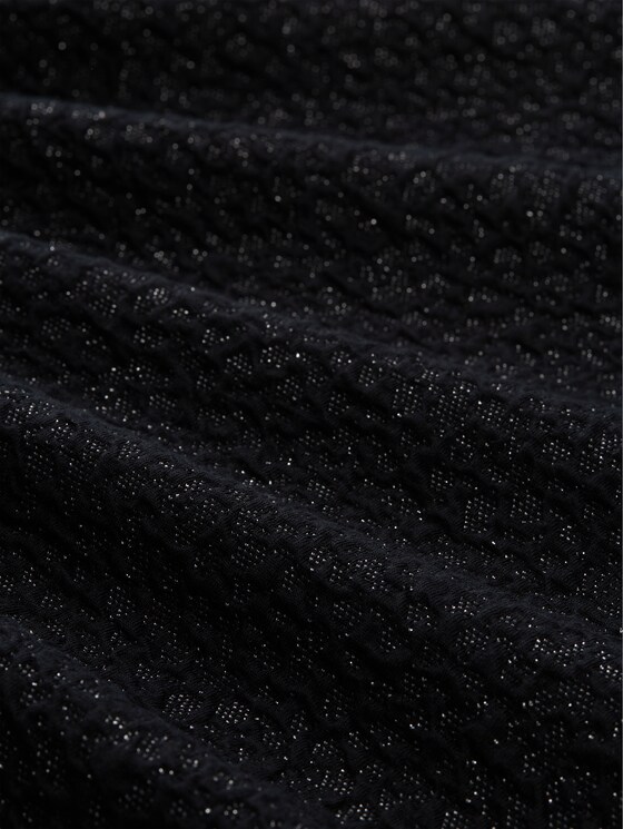 Sweatshirt with glitter effect - black glitter