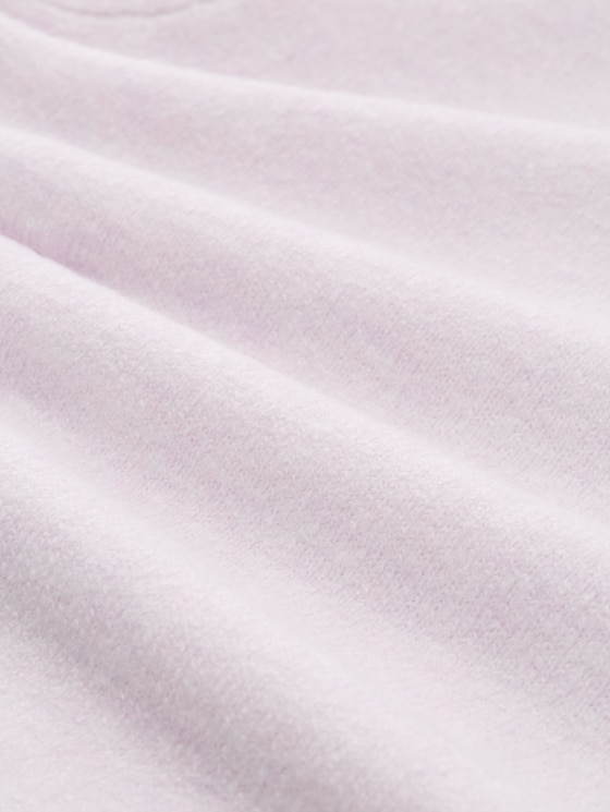 Cosy knitted jumper - lilac fog melange