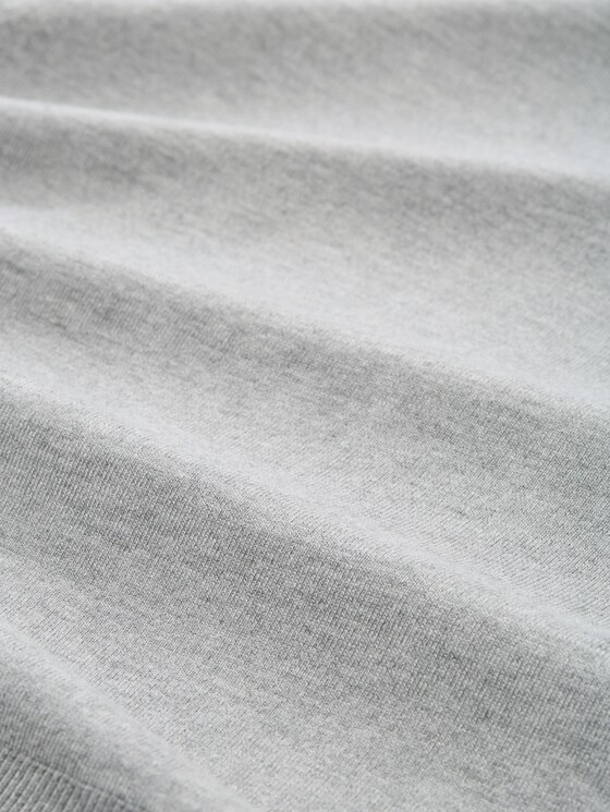 Knitted jumper with button detailing - medium silver grey melange