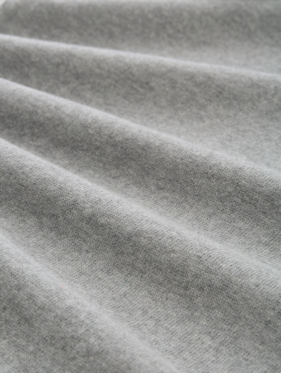 Knitted dress with cashmere blend - medium silver grey melange