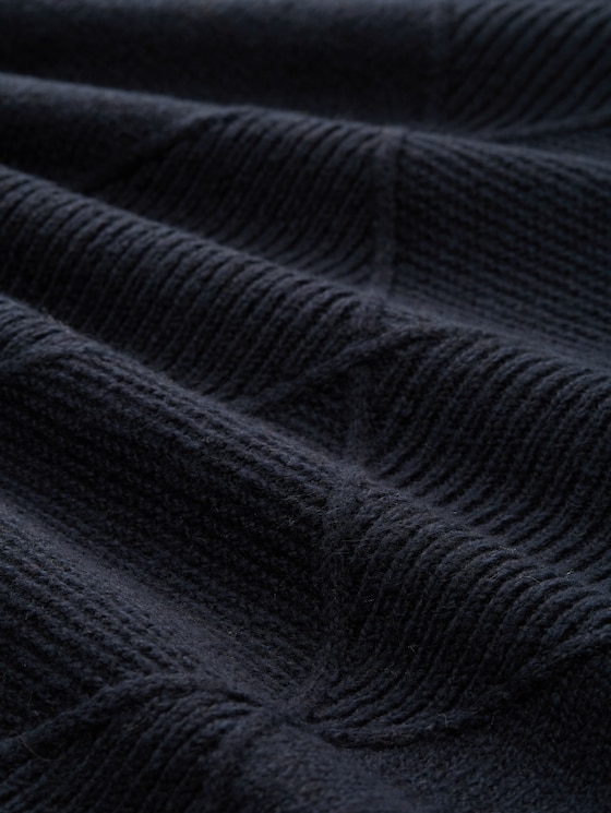 Loose fit knitted dress - sky captain blue
