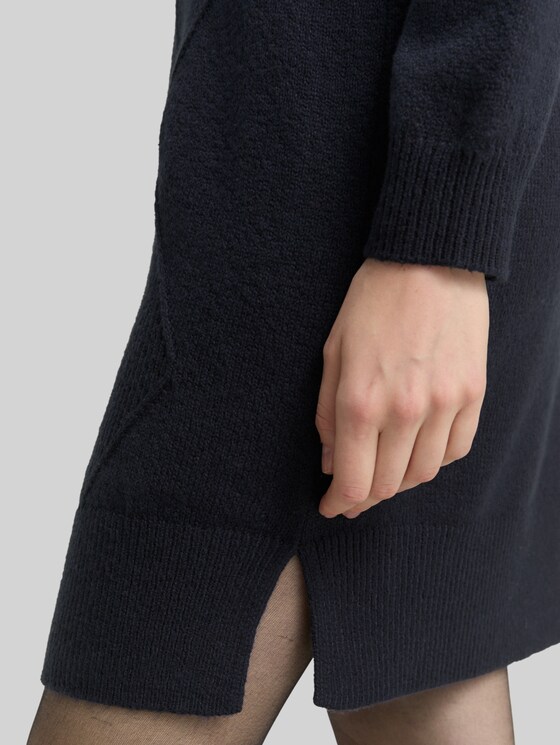 Loose fit knitted dress - sky captain blue