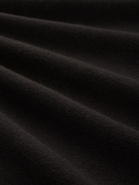 Midi skirt with slit - deep black