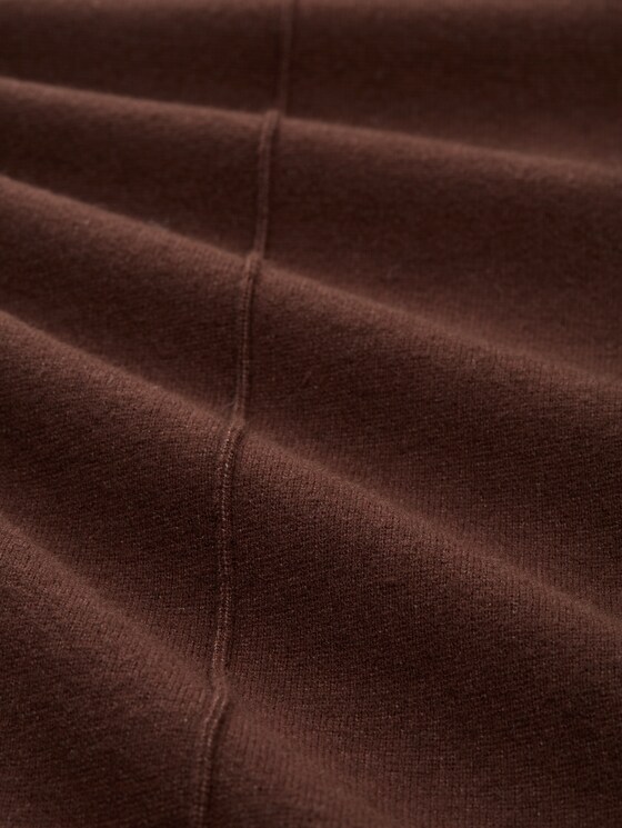 Culotte knit trousers - dark pecan brown melange