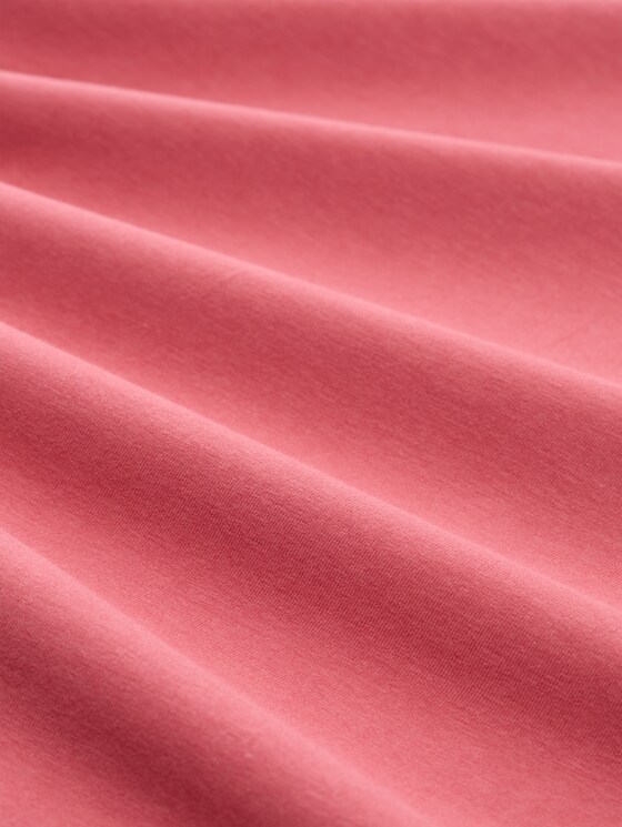 T-shirt with floral embroidery - cozy pink