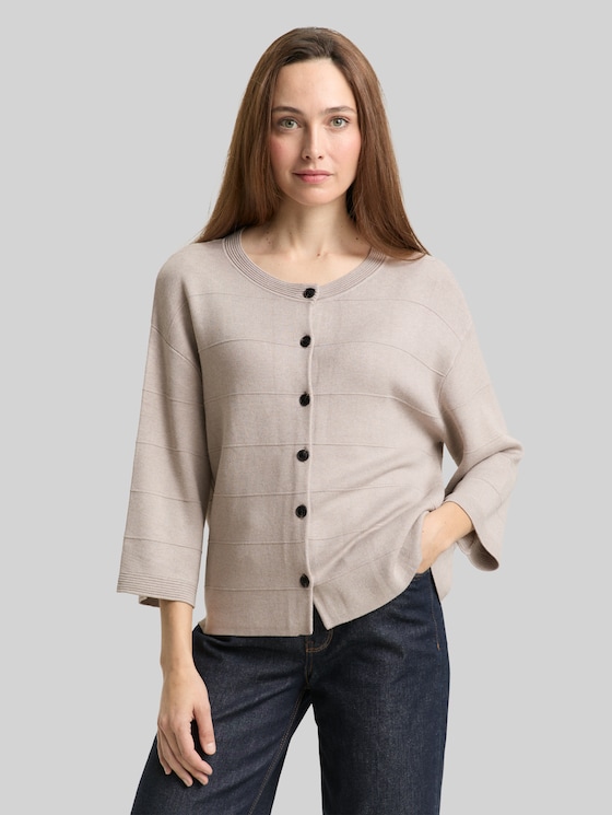 Loose fit cardigan - dark clouds grey melange