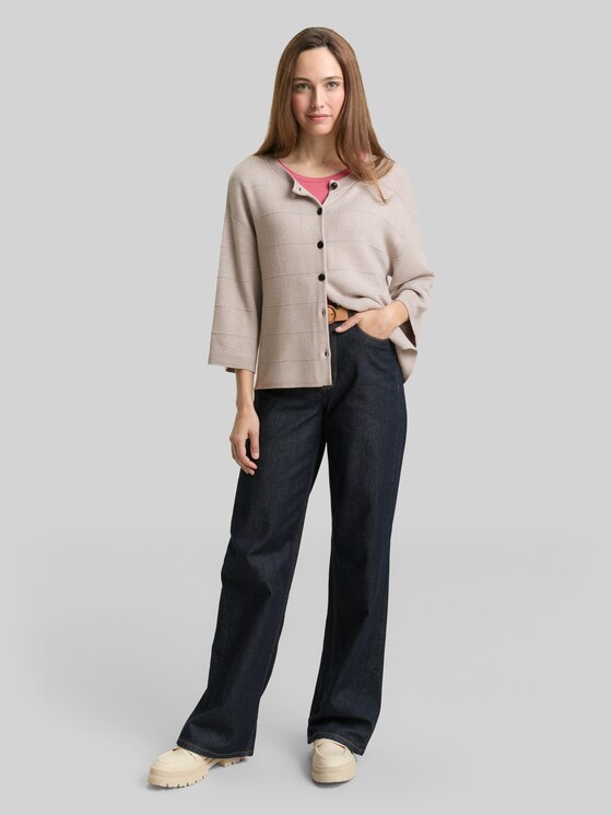 Loose fit cardigan - dark clouds grey melange