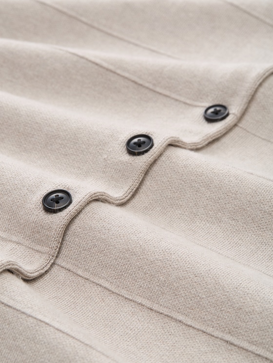 Loose fit cardigan - dark clouds grey melange
