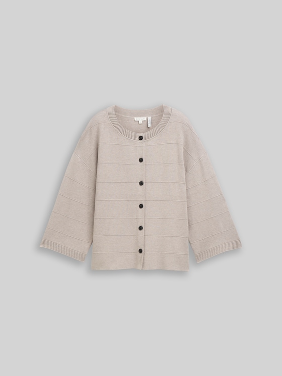 Loose fit cardigan - dark clouds grey melange