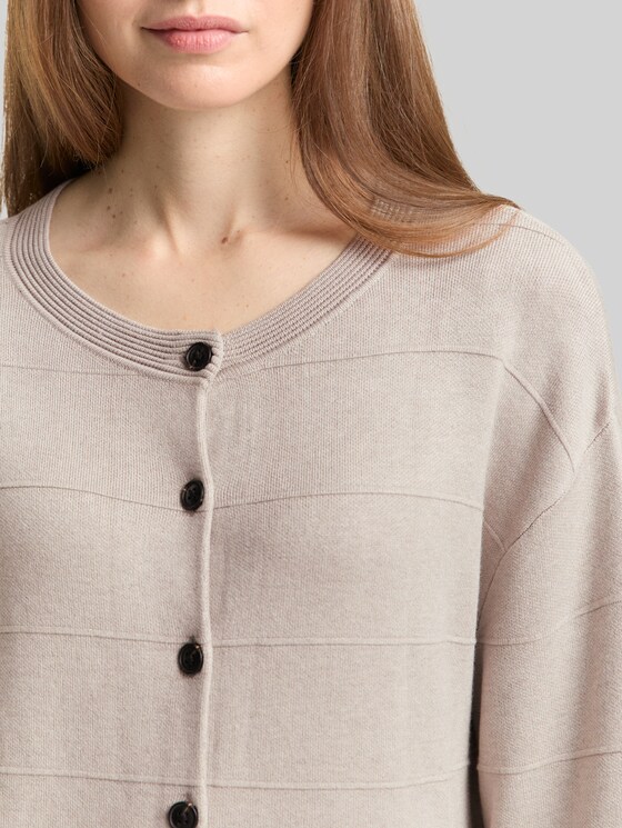 Loose fit cardigan - dark clouds grey melange
