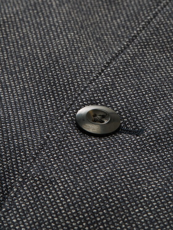 Dobby jacket with stretch - navy structured grindle