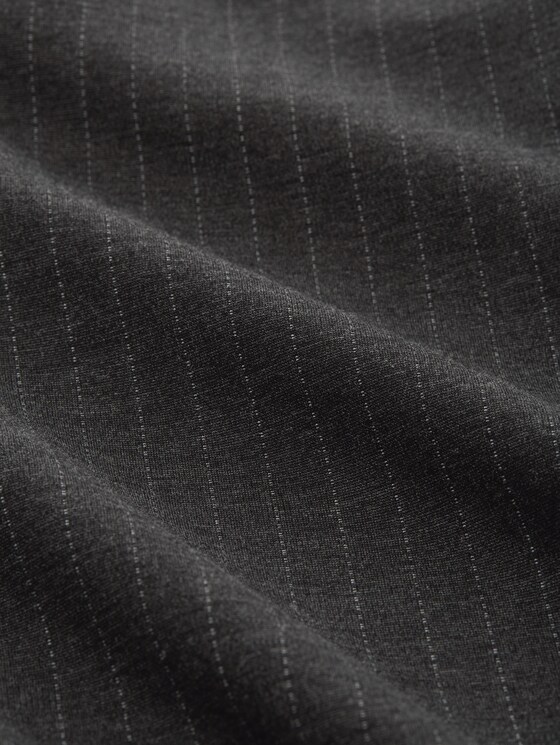 Loose fit trousers with pinstripes - grey white pinstripe