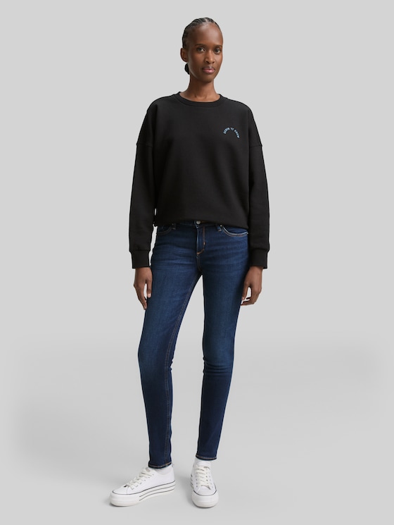 TTJONA SKINNY jeans - Used Dark Stone Blue Denim
