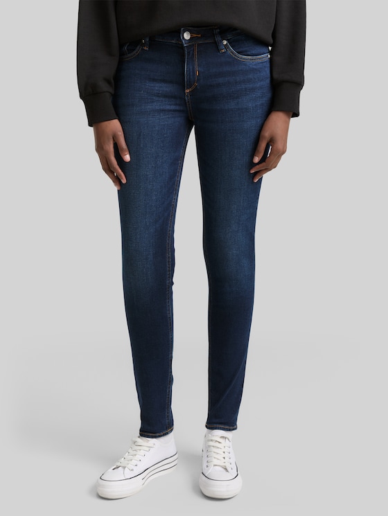 TTJONA SKINNY jeans - Used Dark Stone Blue Denim