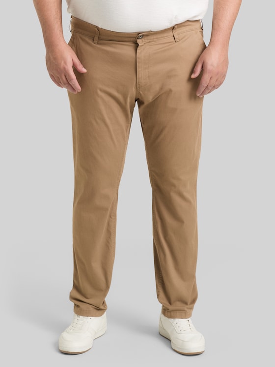 Plus Size - Tapered chino trousers - Caribou Beige