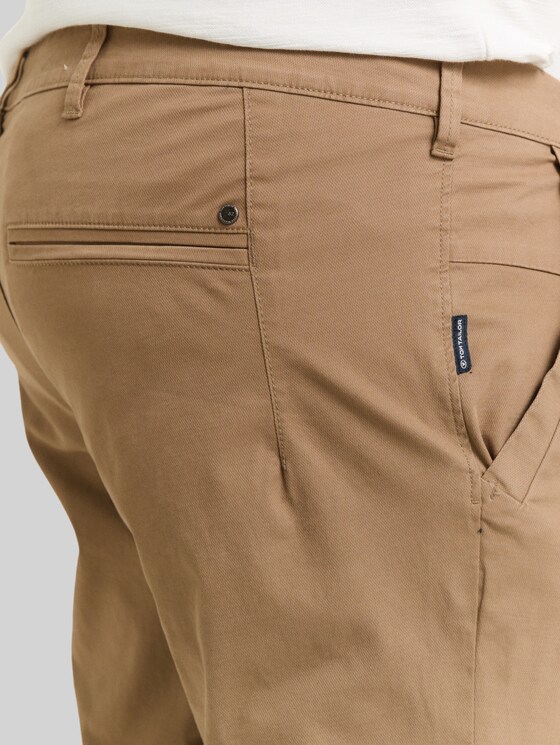 Plus Size - Tapered chino trousers - Caribou Beige