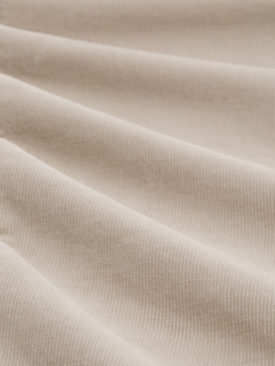 Tapered relaxed-fit corduroy trousers - soft taupe grey