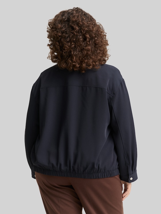 Plus Size - Loose fit blouson jacket - Lunar Eclipse