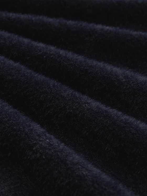 Cardigan made from feather yarn - deep black