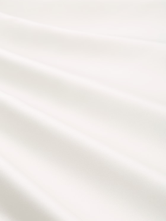 Loose fit long-sleeved shirt in a mix of materials - Whisper White