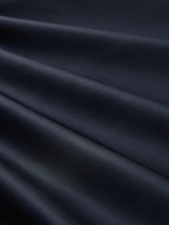 Loose fit long-sleeved shirt in a mix of materials - sky captain blue
