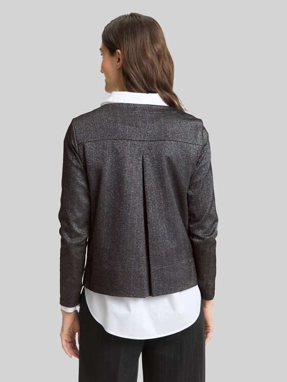 Long-sleeved shirt with glitter effect - glitter fabric
