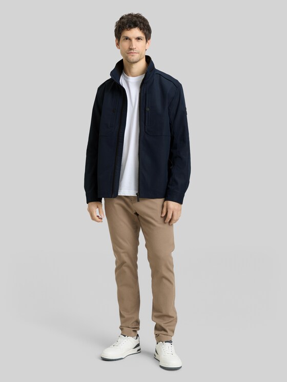 Transitional jacket made from water-repellent material - sky captain blue