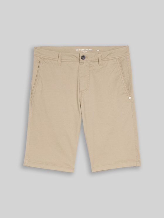 TTSLIM Chino Shorts - beige mini geometric print