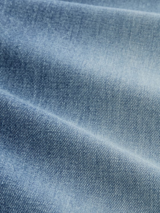 TTLINOU WIDE jeans with turn-ups - Light Stone Blue Denim Tint