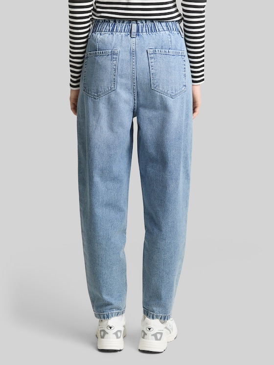 TTADEA BARREL jeans - Used Light Stone Blue Denim