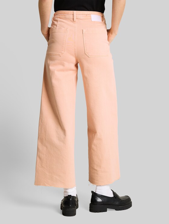 TTMIJA CULOTTE jeans with tie belt - Orange Parfait