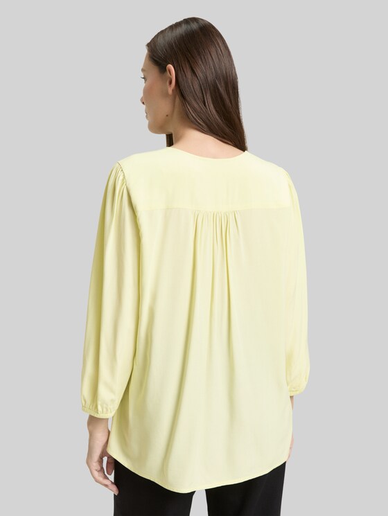 Viscose blouse - soft lemon
