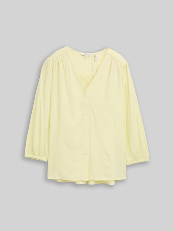Viscose blouse - soft lemon