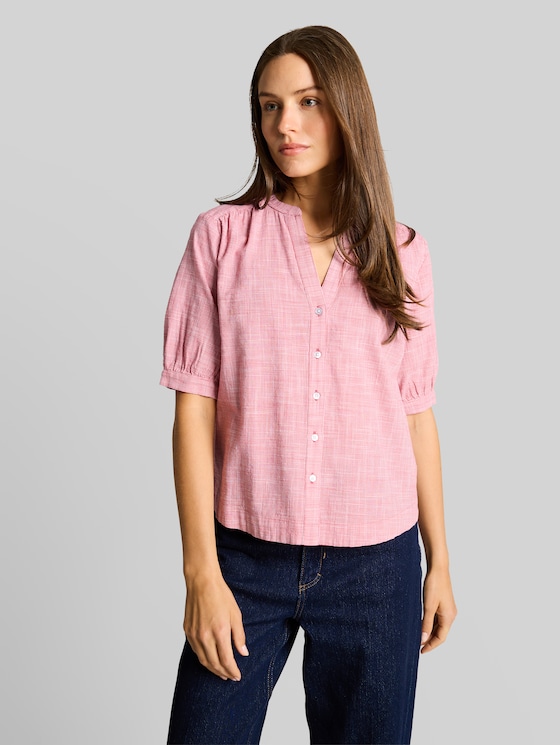 Cotton blouse - cozy pink