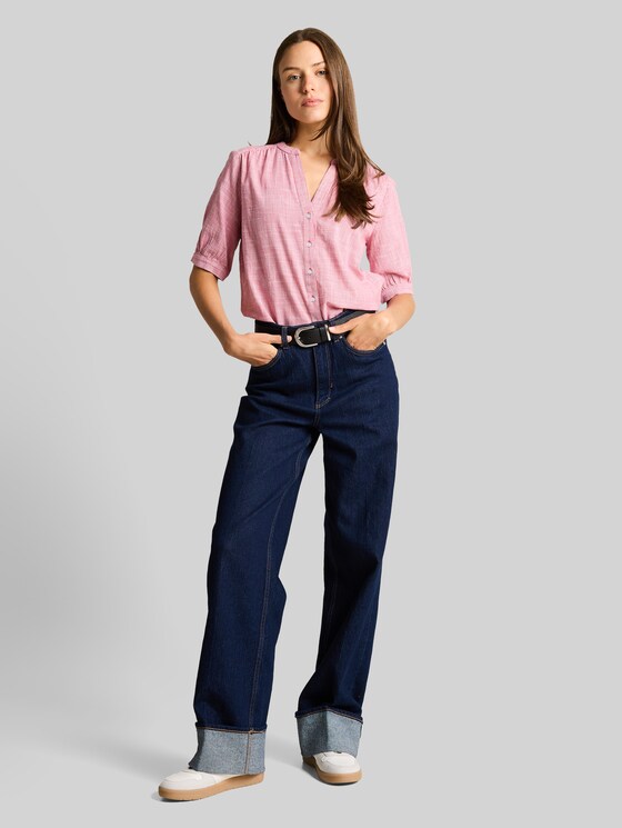 Cotton blouse - cozy pink